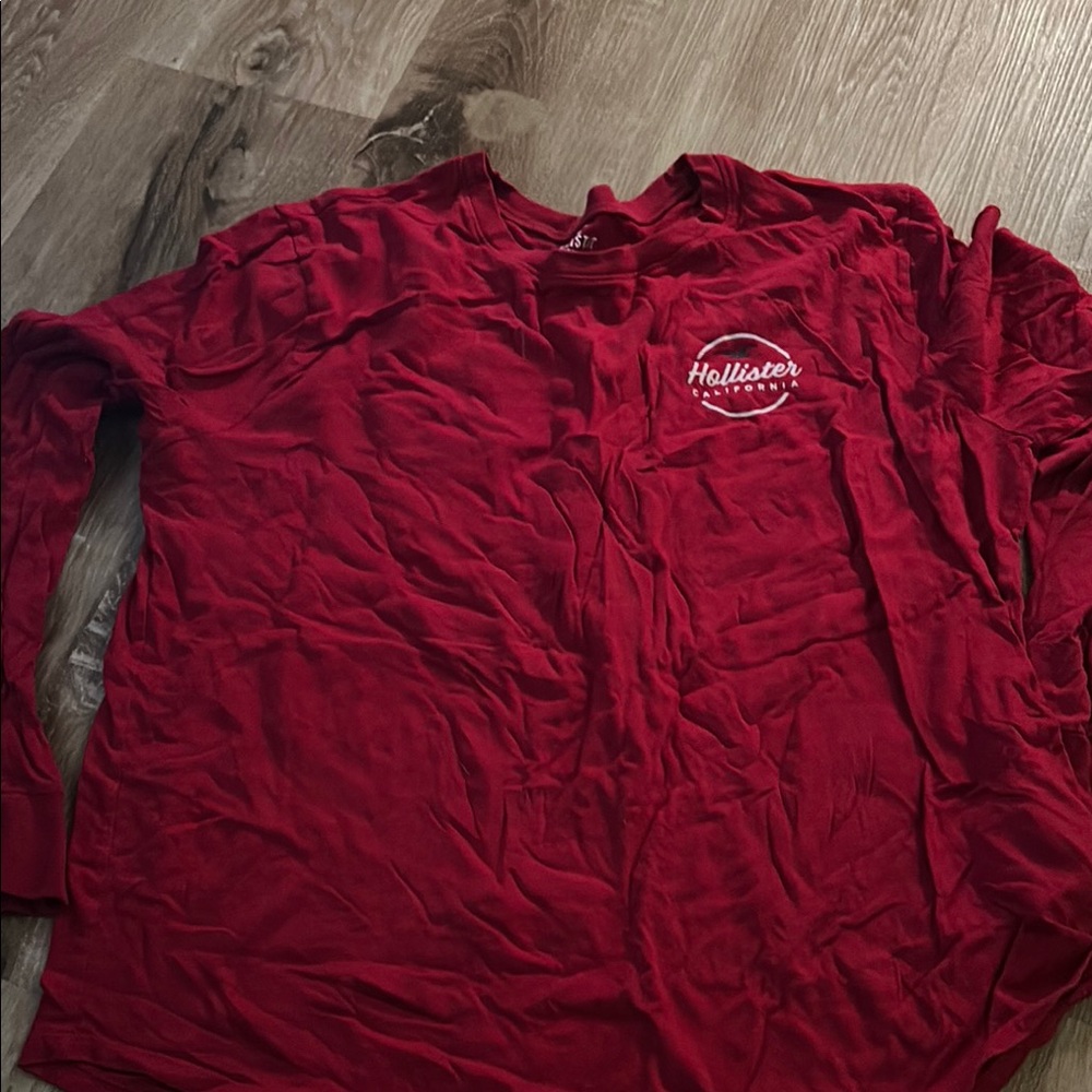 Hollister Red Long Sleeve Tee